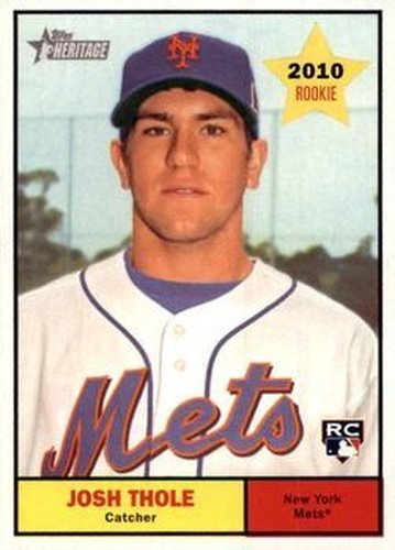 #68 Josh Thole - New York Mets - 2010 Topps Heritage Baseball