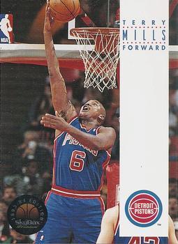 #68 Terry Mills - Detroit Pistons - 1993-94 SkyBox Premium Basketball
