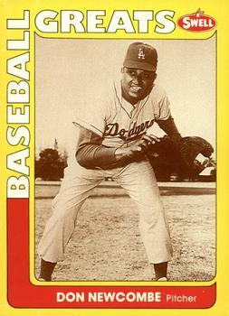 #68 Don Newcombe - Los Angeles Dodgers - 1991 Swell Baseball Greats