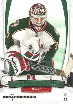 #68 Niklas Backstrom - Minnesota Wild - 2007-08 Fleer Hot Prospects Hockey