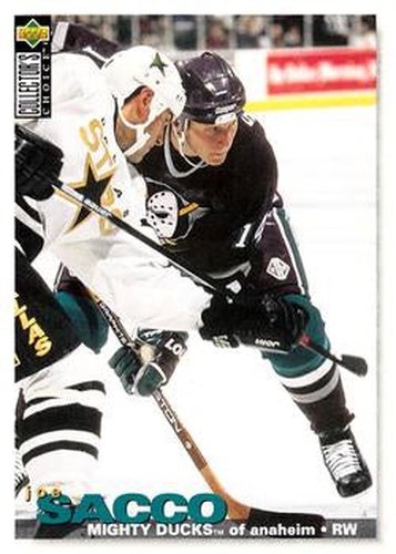 #68 Joe Sacco - Anaheim Mighty Ducks - 1995-96 Collector's Choice Hockey