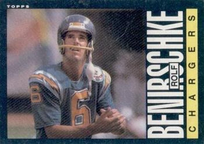 #368 Rolf Benirschke - San Diego Chargers - 1985 Topps Football