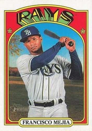 #690 Francisco Mejia - Tampa Bay Rays - 2021 Topps Heritage Baseball