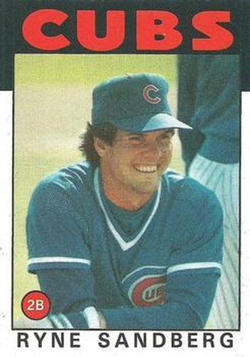 #690 Ryne Sandberg - Chicago Cubs - 1986 Topps Baseball