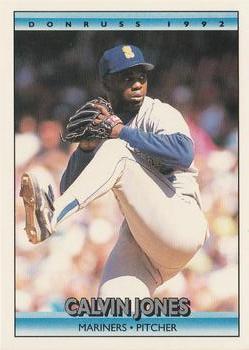 #690 Calvin Jones - Seattle Mariners - 1992 Donruss Baseball