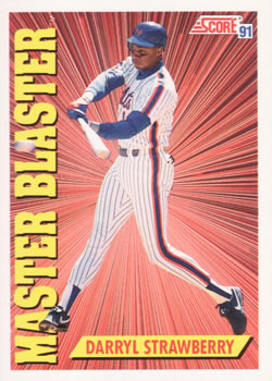#691 Darryl Strawberry - New York Mets - 1991 Score Baseball