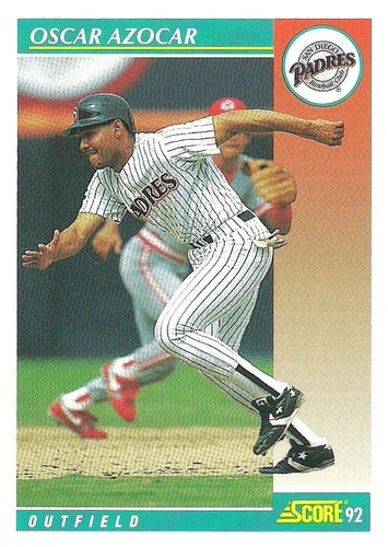 #692 Oscar Azocar - San Diego Padres - 1992 Score Baseball