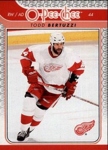 #692 Todd Bertuzzi - Detroit Red Wings - 2009-10 O-Pee-Chee Hockey