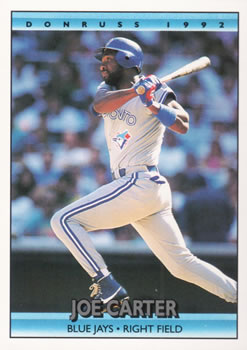 #693 Joe Carter - Toronto Blue Jays - 1992 Donruss Baseball