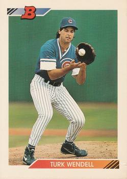 #693 Turk Wendell - Chicago Cubs - 1992 Bowman Baseball
