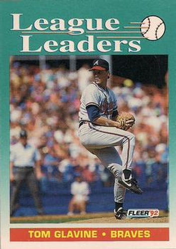 #694 Tom Glavine - Atlanta Braves - 1992 Fleer Baseball