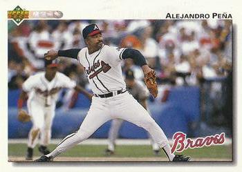#694 Alejandro Pena - Atlanta Braves - 1992 Upper Deck Baseball