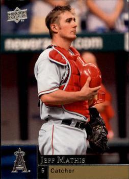 #694 Jeff Mathis - Los Angeles Angels - 2009 Upper Deck Baseball