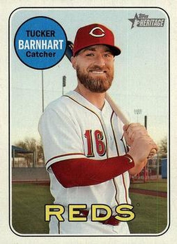 #694 Tucker Barnhart - Cincinnati Reds - 2018 Topps Heritage Baseball