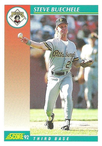 #695 Steve Buechele - Pittsburgh Pirates - 1992 Score Baseball