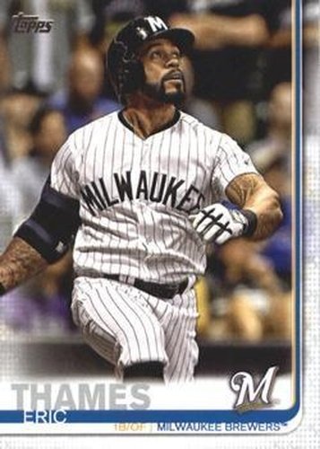 #695 Eric Thames - Milwaukee Brewers - 2019 Topps Baseball