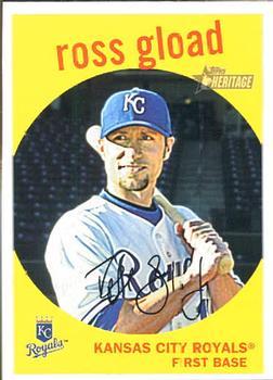 #695 Ross Gload - Kansas City Royals - 2008 Topps Heritage Baseball