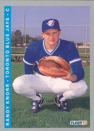 #695 Randy Knorr - Toronto Blue Jays - 1993 Fleer Baseball