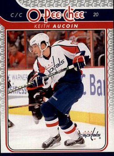 #696 Keith Aucoin - Washington Capitals - 2009-10 O-Pee-Chee Hockey