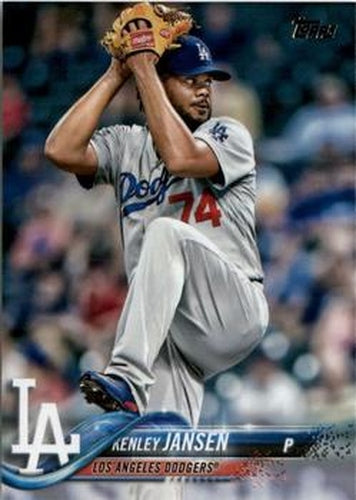 #696 Kenley Jansen - Los Angeles Dodgers - 2018 Topps Baseball