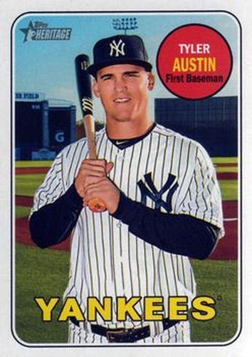 #696 Tyler Austin - New York Yankees - 2018 Topps Heritage Baseball