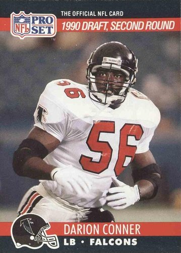 #696 Darion Conner - Atlanta Falcons - 1990 Pro Set Football