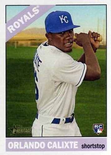 #697 Orlando Calixte - Kansas City Royals - 2015 Topps Heritage Baseball