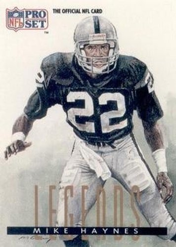 #697 Mike Haynes - Los Angeles Raiders - 1991 Pro Set Football