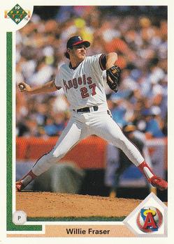 #699 Willie Fraser - California Angels - 1991 Upper Deck Baseball