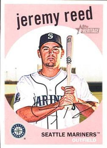 #699 Jeremy Reed - Seattle Mariners - 2008 Topps Heritage Baseball