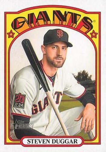 #699 Steven Duggar - San Francisco Giants - 2021 Topps Heritage Baseball