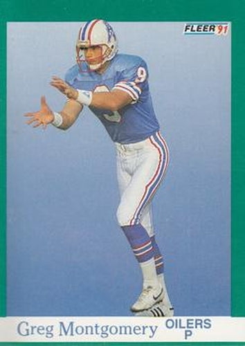#69 Greg Montgomery - Houston Oilers - 1991 Fleer Football