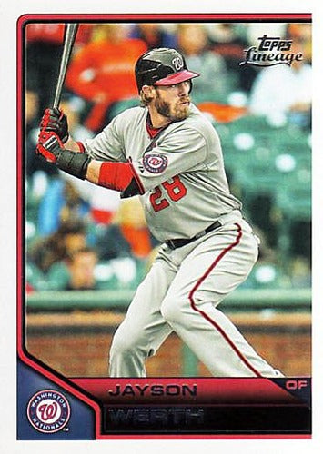 #69 Jayson Werth - Washington Nationals - 2011 Topps Lineage Baseball