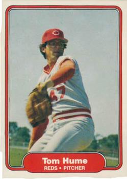 #69 Tom Hume - Cincinnati Reds - 1982 Fleer Baseball