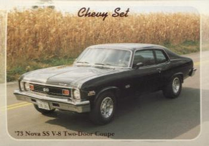 #69 73 Nova SS V-8 Two-Door Coupe - 1992 Collect-A-Card Chevy
