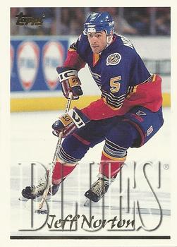 #69 Jeff Norton - St. Louis Blues - 1995-96 Topps Hockey