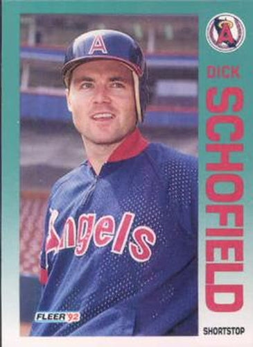 #69 Dick Schofield - California Angels - 1992 Fleer Baseball