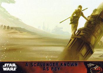 #69 A Scavenger known as Rey - 2015 Topps Star Wars The Force Awakens