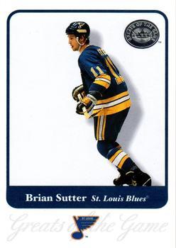 #69 Brian Sutter - St. Louis Blues - 2001-02 Fleer Greats of the Game Hockey