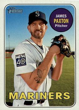#69 James Paxton - Seattle Mariners - 2018 Topps Heritage Baseball