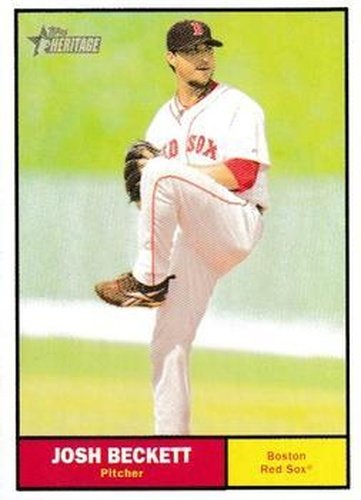 #69 Josh Beckett - Boston Red Sox - 2010 Topps Heritage Baseball