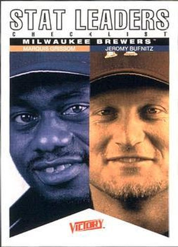 #69 Marquis Grissom / Jeromy Burnitz - Milwaukee Brewers - 2000 Upper Deck Victory Baseball