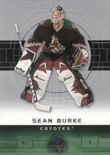#69 Sean Burke - Phoenix Coyotes - 2002-03 SP Authentic Hockey