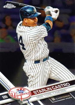 #69 Starlin Castro - New York Yankees - 2017 Topps Chrome Baseball