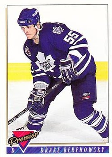 #69 Drake Berehowsky - Toronto Maple Leafs - 1993-94 Topps Premier Hockey