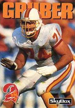 #69 Paul Gruber - Tampa Bay Buccaneers - 1992 SkyBox Impact Football