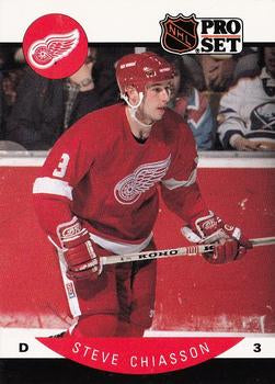 #69 Steve Chiasson - Detroit Red Wings - 1990-91 Pro Set Hockey
