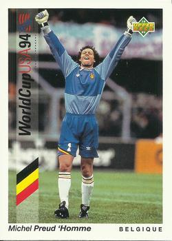 #69 Michel Preud'Homme - Belgique - 1993 Upper Deck World Cup Preview English/Spanish Soccer