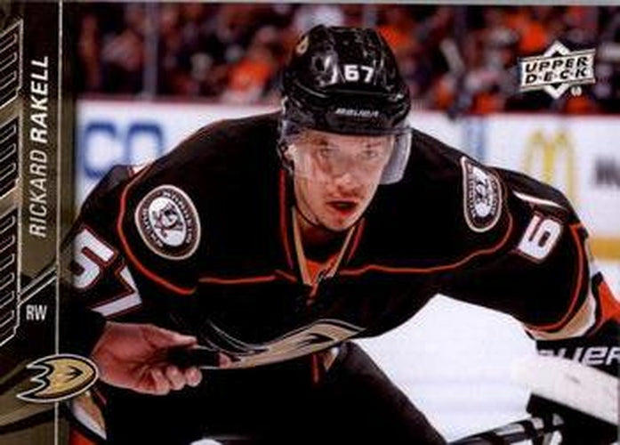 #6 Rickard Rakell - Anaheim Ducks - 2015-16 Upper Deck Hockey
