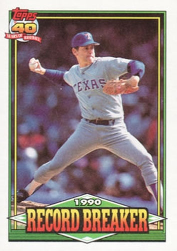 #6 Nolan Ryan - Texas Rangers - 1991 Topps Baseball